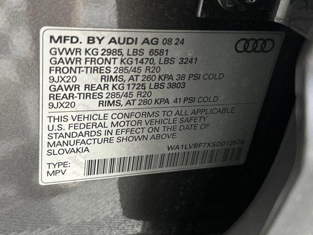 new 2025 Audi Q7 car, priced at $71,891