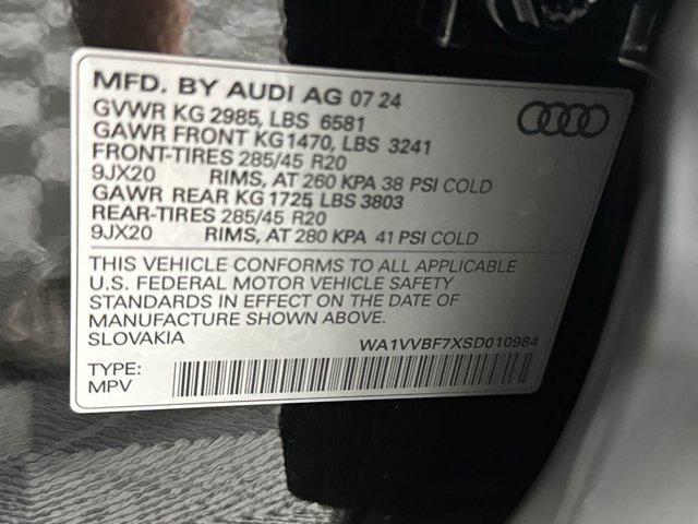 new 2025 Audi Q7 car, priced at $74,582