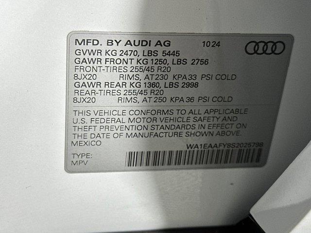 new 2025 Audi Q5 car, priced at $57,281