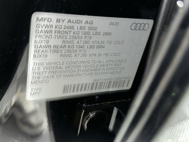 new 2025 Audi Q5 car, priced at $57,775