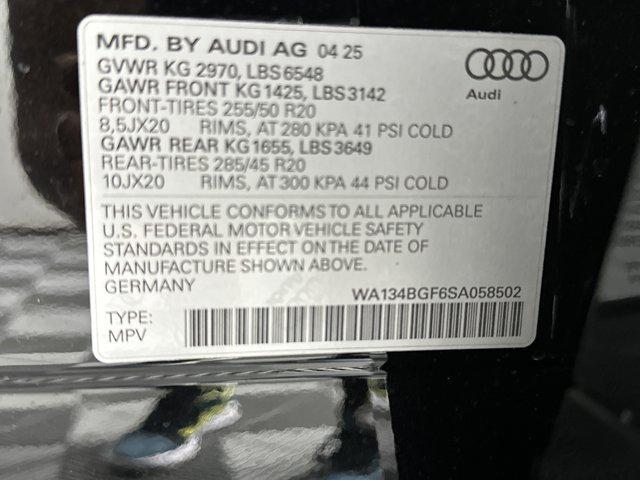new 2025 Audi Q6 e-tron car, priced at $71,321