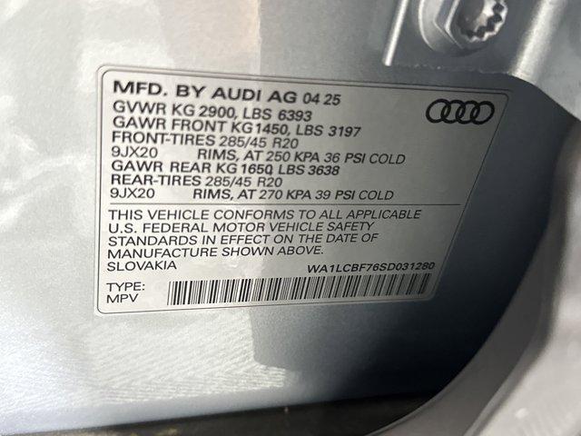 new 2025 Audi Q7 car, priced at $63,381
