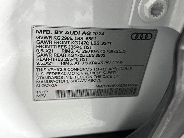 new 2025 Audi Q7 car, priced at $80,481