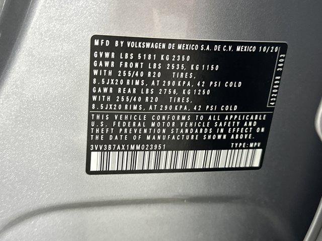 used 2021 Volkswagen Tiguan car, priced at $20,998