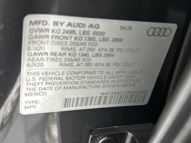 new 2025 Audi Q5 car, priced at $58,971