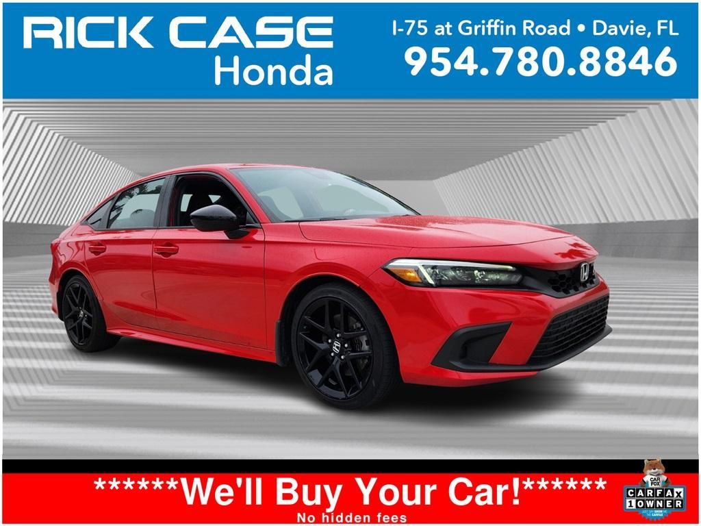 used 2022 Honda Civic Si car, priced at $24,306