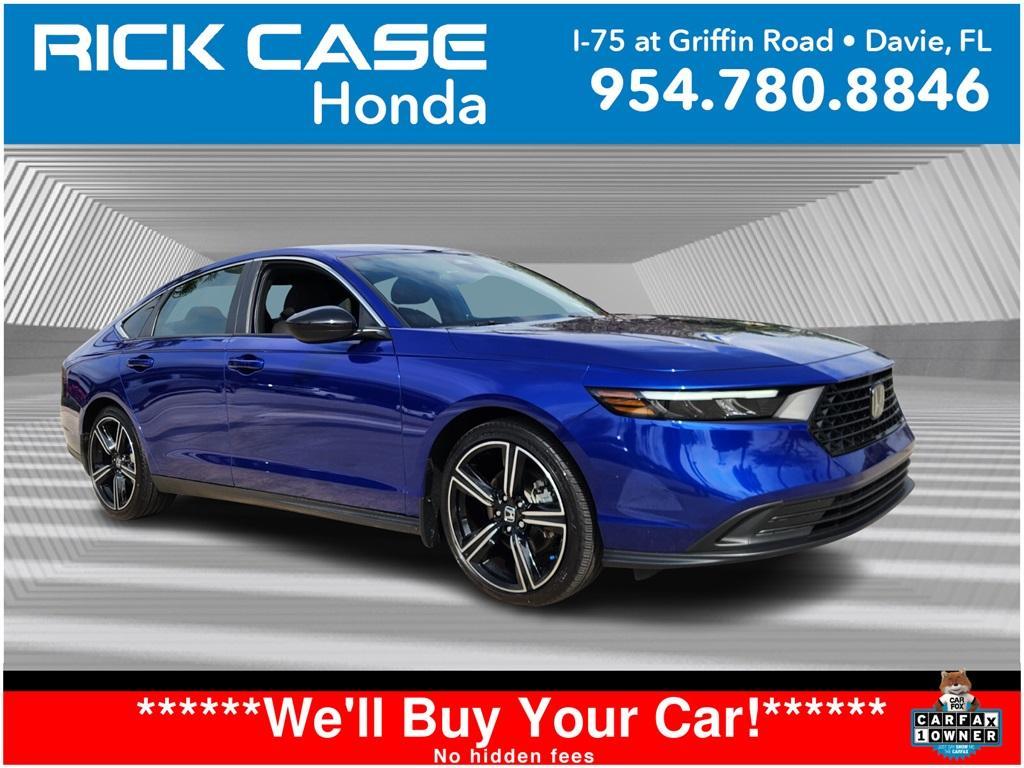 used 2023 Honda Accord Hybrid car, priced at $27,692