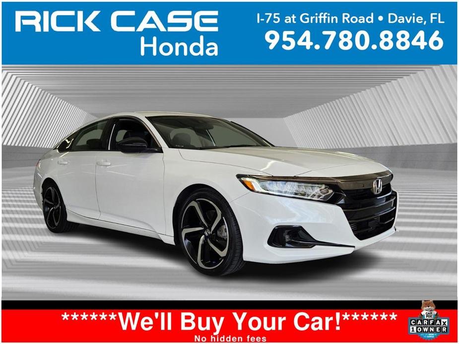 used 2021 Honda Accord car, priced at $23,991