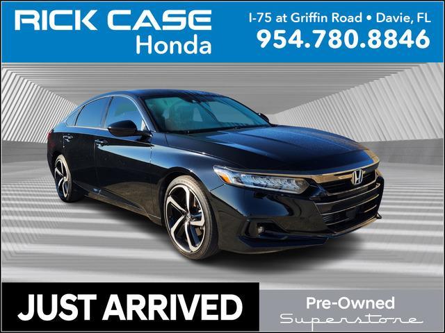 used 2021 Honda Accord car, priced at $27,498