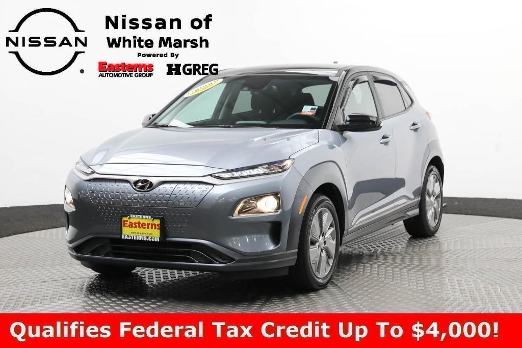 used 2021 Hyundai Kona EV car, priced at $20,950