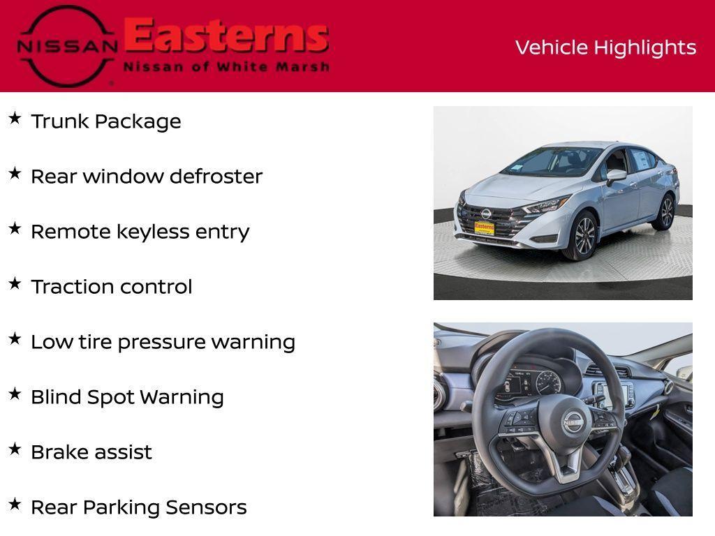 new 2025 Nissan Versa car, priced at $20,985