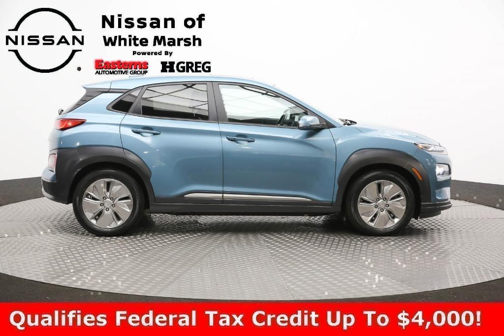 used 2021 Hyundai Kona EV car, priced at $20,350