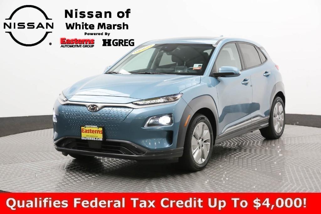 used 2021 Hyundai Kona EV car, priced at $20,350