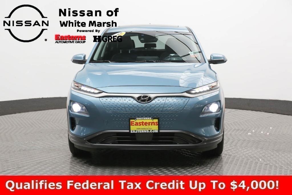 used 2021 Hyundai Kona EV car, priced at $20,350