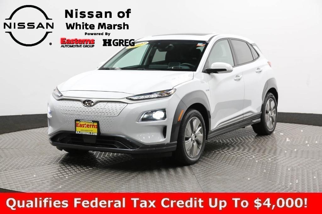 used 2020 Hyundai Kona EV car, priced at $21,350