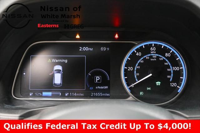 used 2021 Nissan Leaf car, priced at $19,750