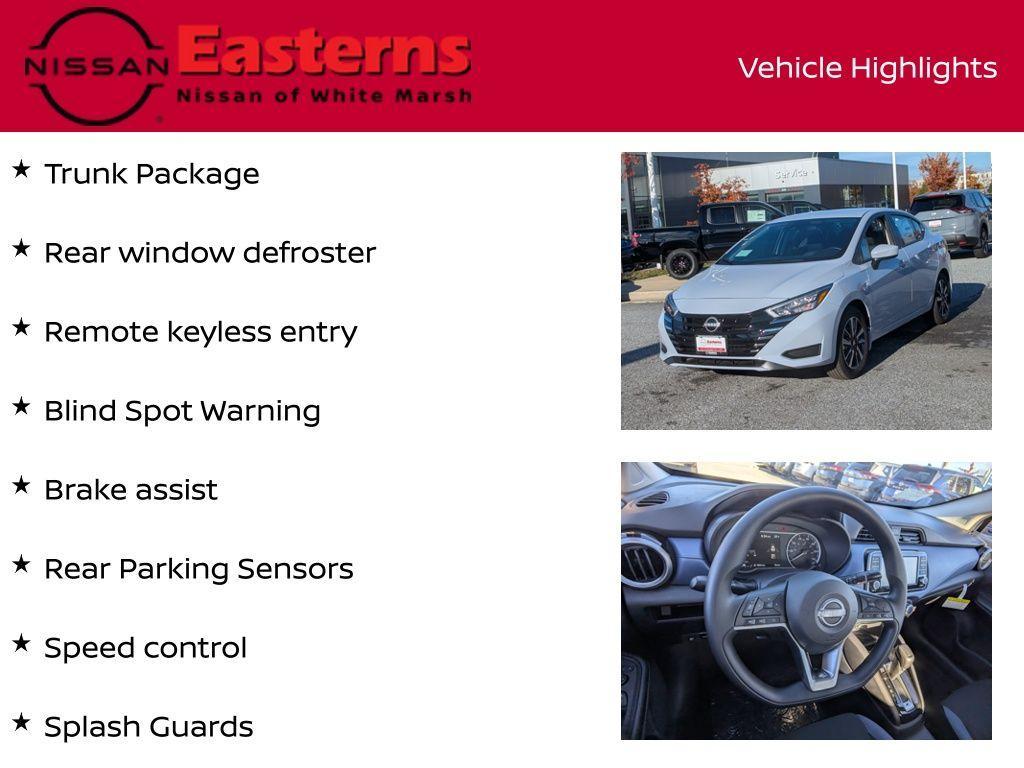 new 2025 Nissan Versa car, priced at $20,985
