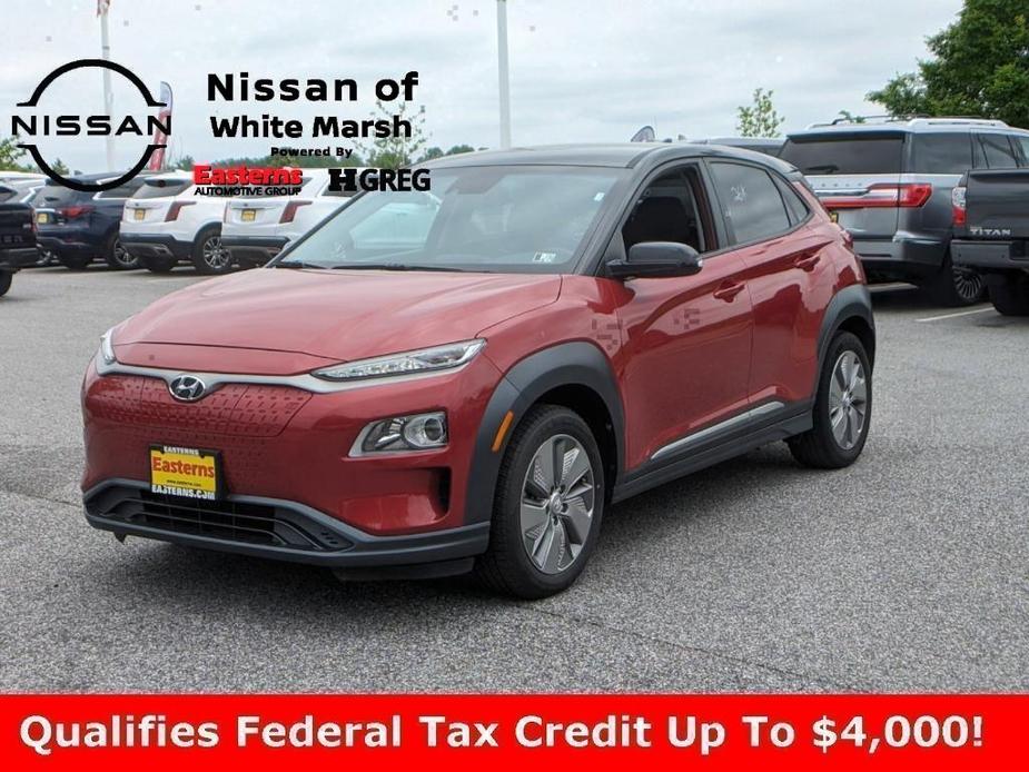 used 2021 Hyundai Kona EV car, priced at $20,490