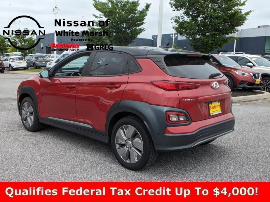 used 2021 Hyundai Kona EV car, priced at $20,490