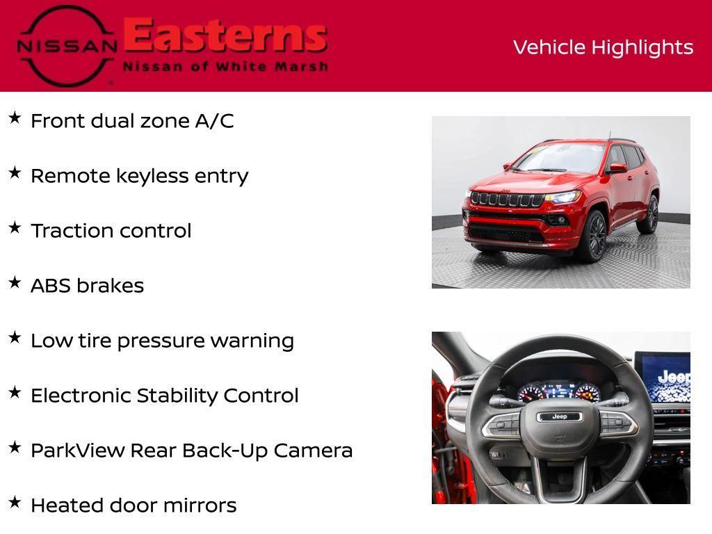 used 2023 Jeep Compass car, priced at $20,950