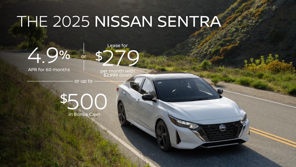 new 2025 Nissan Sentra car, priced at $23,716