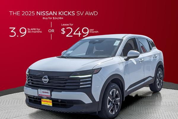 new 2025 Nissan Kicks car, priced at $27,728