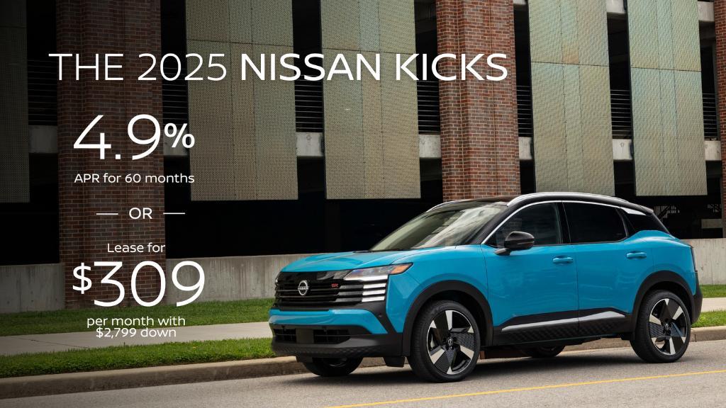 new 2025 Nissan Kicks car, priced at $28,728