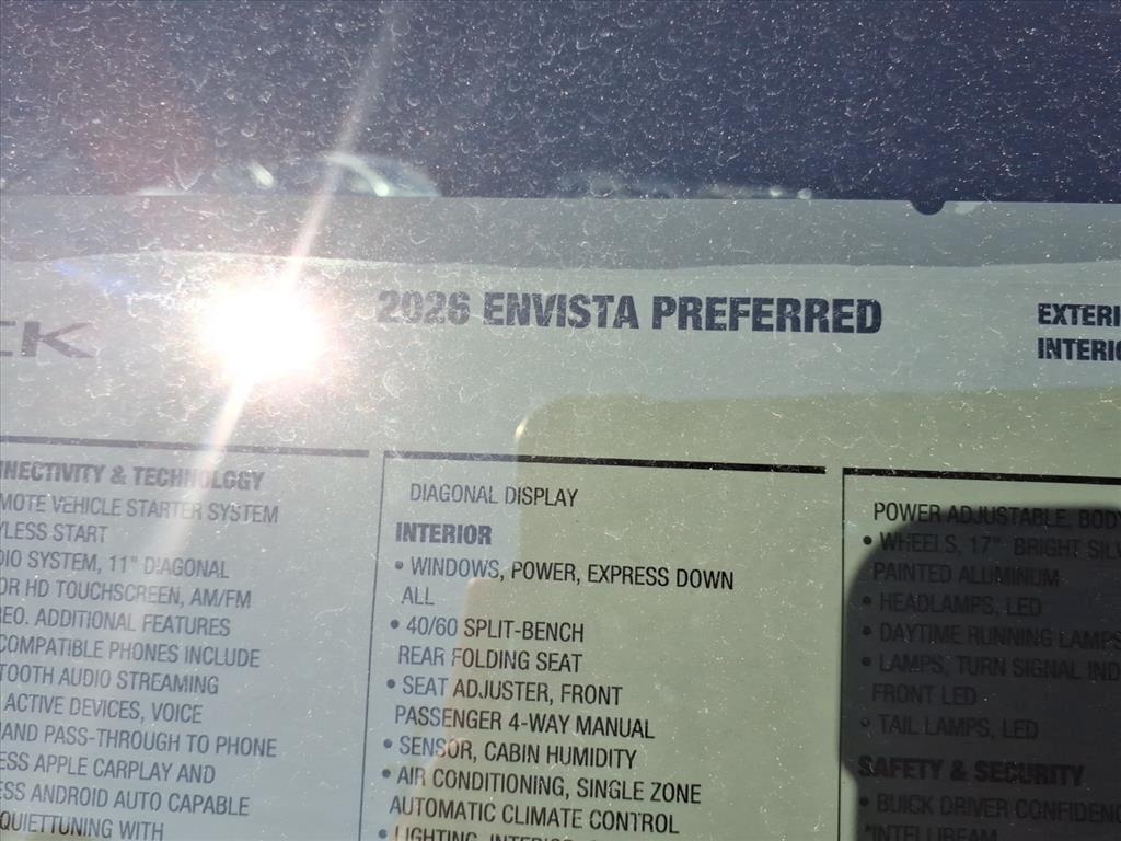 new 2026 Buick Envista car, priced at $26,830