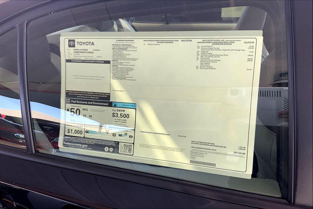 new 2026 Toyota Corolla Hybrid car, priced at $27,331