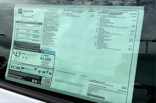 new 2025 Toyota Camry car, priced at $42,917