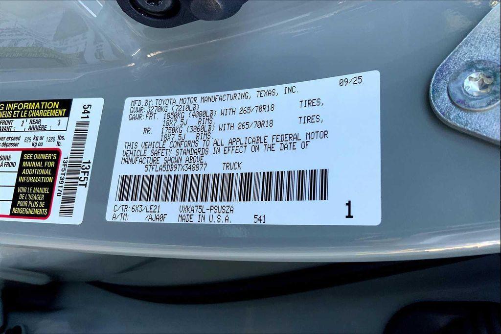 new 2026 Toyota Tundra car, priced at $65,285