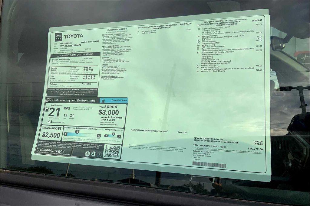 new 2025 Toyota Tacoma car, priced at $46,272