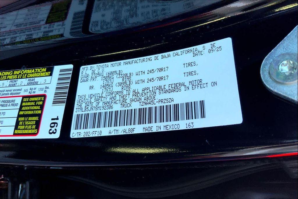 new 2025 Toyota Tacoma car, priced at $45,012