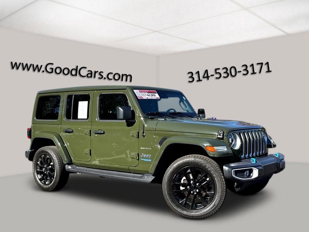 used 2022 Jeep Wrangler Unlimited 4xe car, priced at $36,500