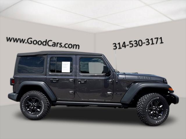 used 2021 Jeep Wrangler car, priced at $34,500