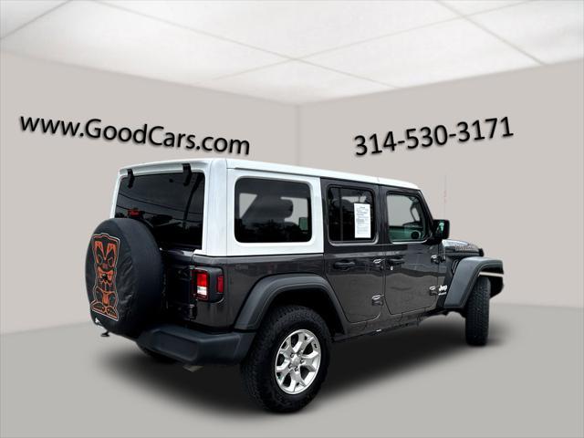 used 2021 Jeep Wrangler Unlimited car, priced at $32,936