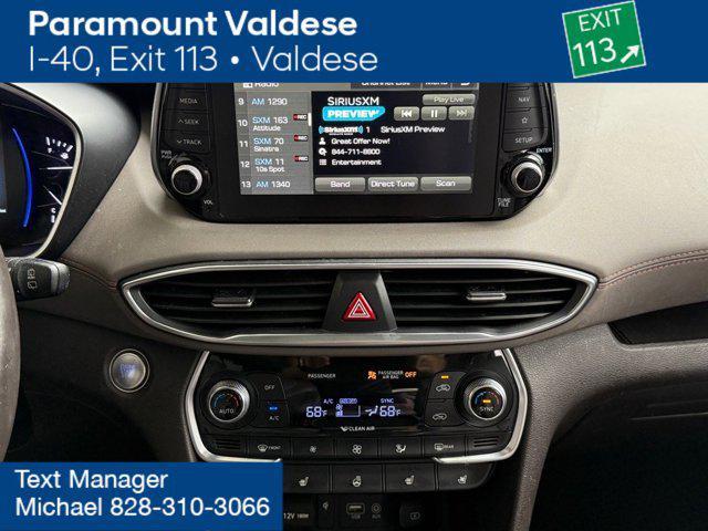 used 2019 Hyundai Santa Fe car, priced at $19,480