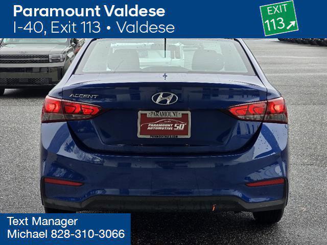 used 2022 Hyundai Accent car, priced at $15,000