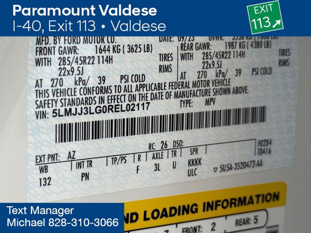 used 2024 Lincoln Navigator car, priced at $72,000