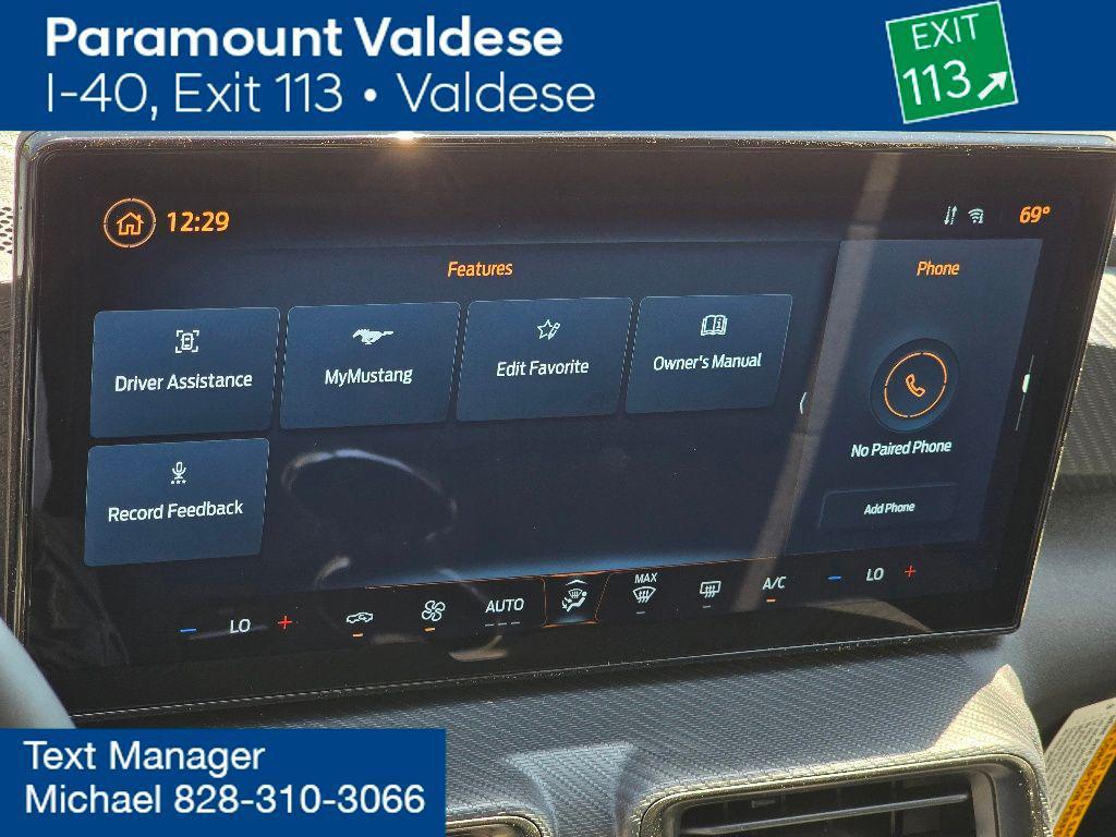 new 2025 Ford Mustang car, priced at $44,135