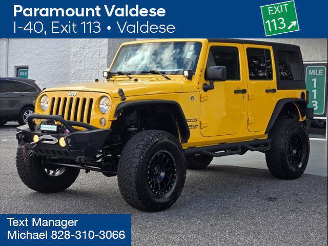 used 2015 Jeep Wrangler Unlimited car, priced at $20,750