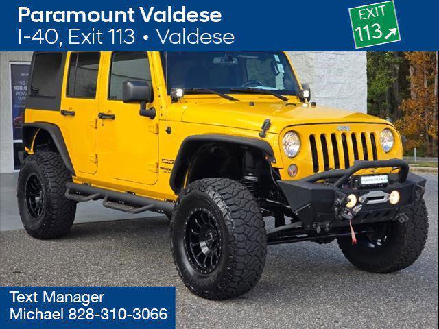 used 2015 Jeep Wrangler Unlimited car, priced at $20,750