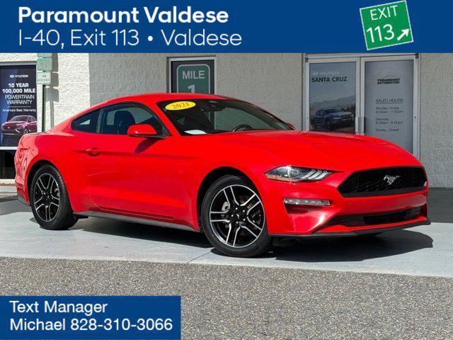 used 2021 Ford Mustang car, priced at $22,873