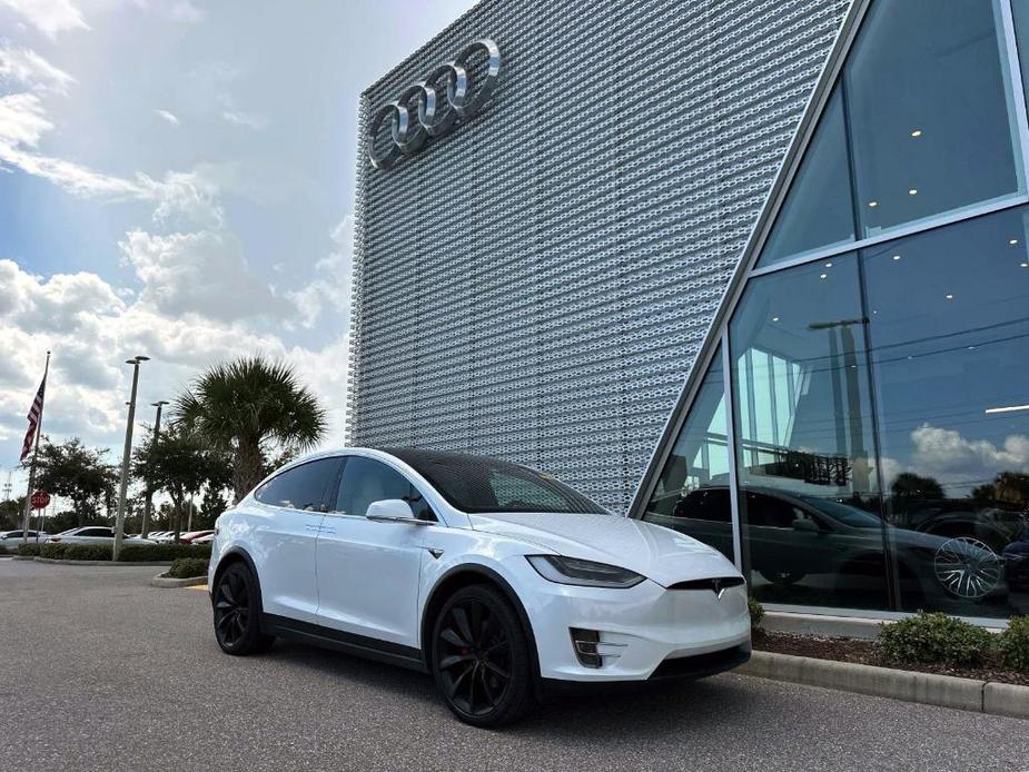 used 2018 Tesla Model X car, priced at $38,000