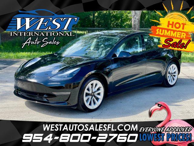 used 2022 Tesla Model 3 car, priced at $24,091