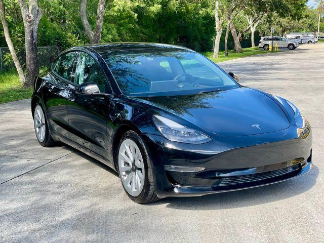 used 2022 Tesla Model 3 car, priced at $24,091