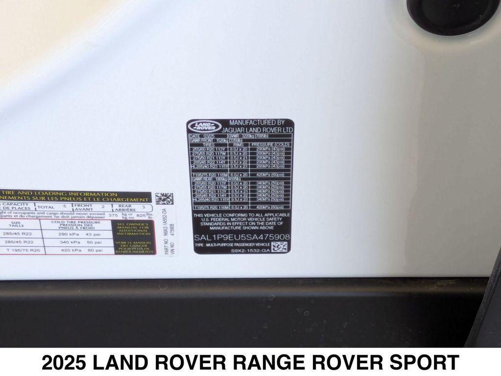 new 2025 Land Rover Range Rover Sport car