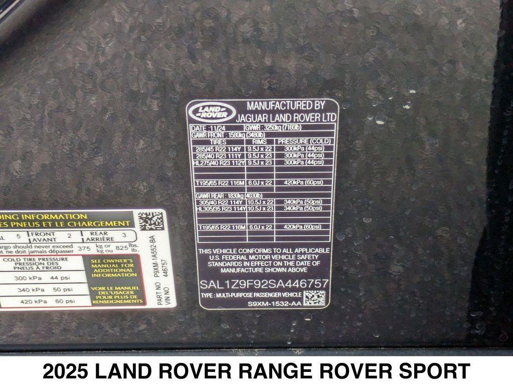 new 2025 Land Rover Range Rover Sport car