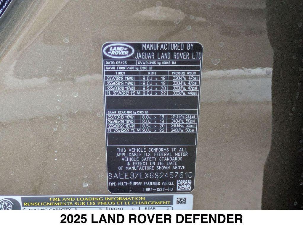 new 2025 Land Rover Defender car