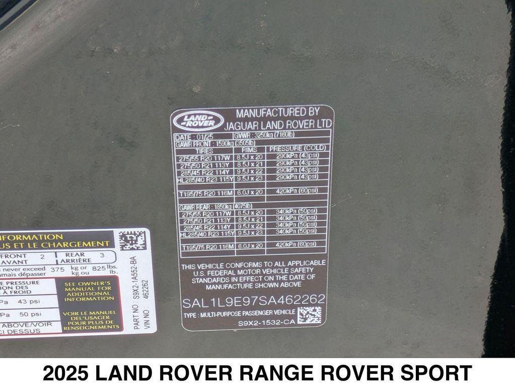 new 2025 Land Rover Range Rover Sport car